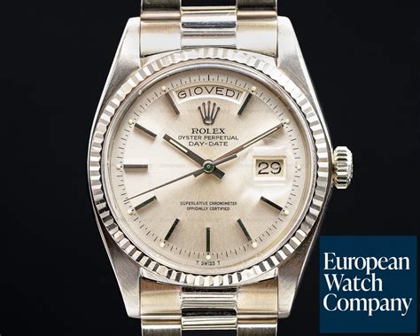 rolex oyster perpetual day date 18k white gold price|rolex day date chart.